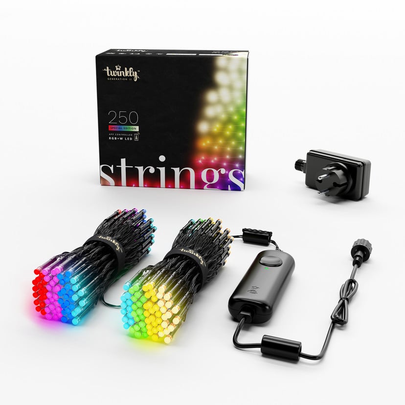 lampenwelt Lichterkette Twinkly RGBW 250-fl. 20m schwarz Im Verkauf