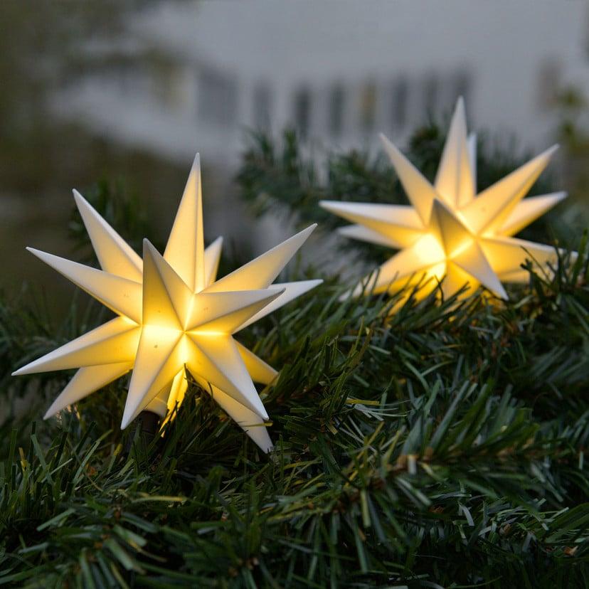 lampenwelt In Weiß - LED Lichterkette mit 9 Sternen f. außen Meist gekauft