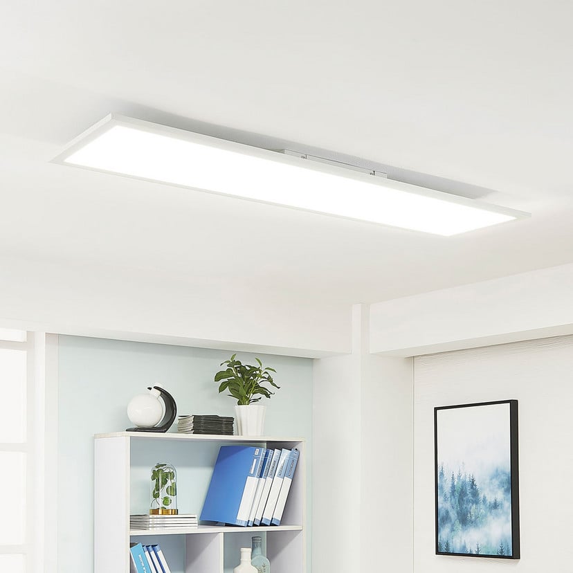 lampenwelt Arcchio LED-Panel Lysander weiß 119 cm 55 W CCT dimmbar Sonderangebot
