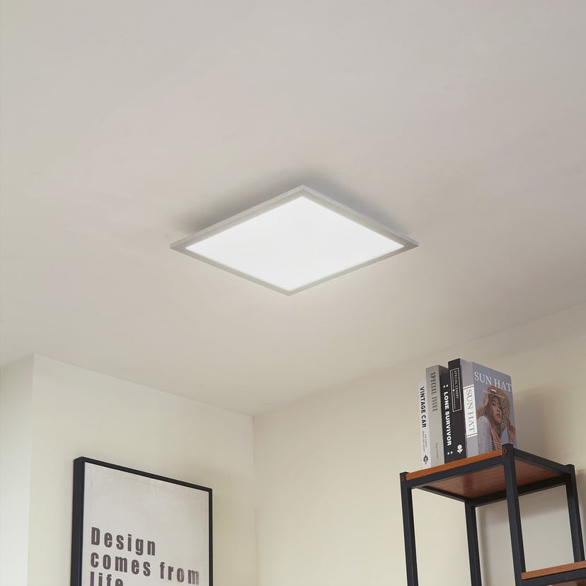 lampenwelt Arcchio LED-Panel Lyndra 40 cm silber Alu dimmbar CCT Günstig kaufen