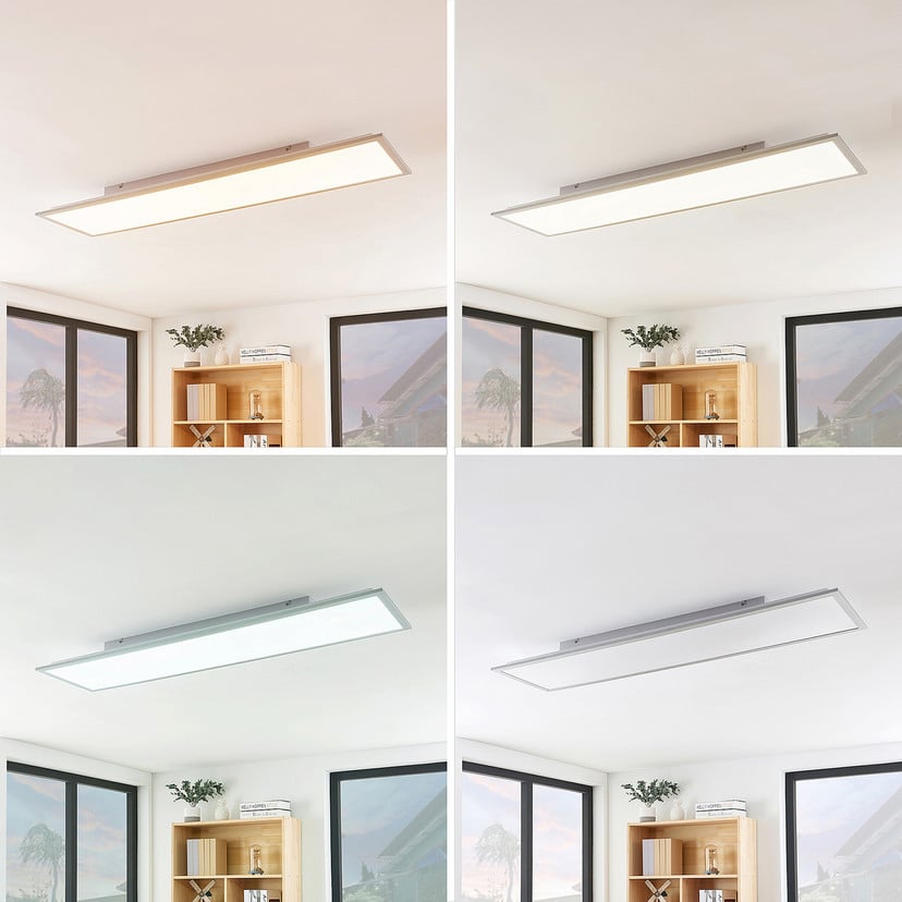 lampenwelt Lindby LED-Panel Stenley CCT 120 cm x 30 cm dimmbar Preisnachlass