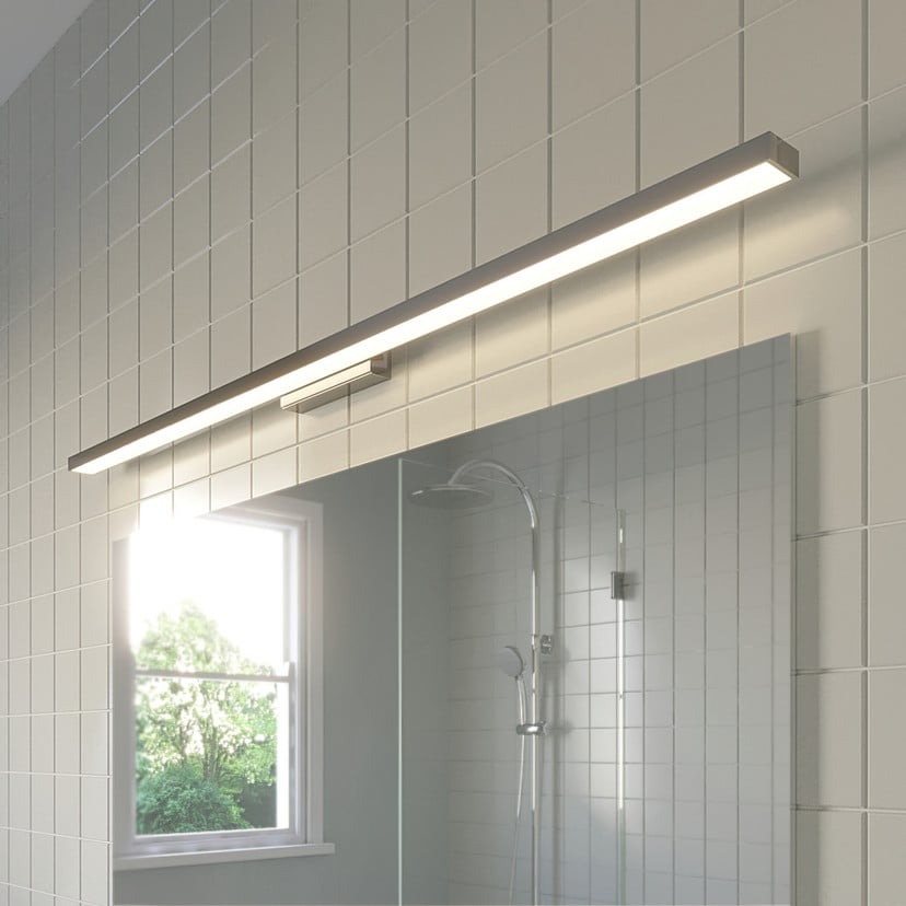 lampenwelt Lindby LED-Bad- und Spiegelleuchte Alenia 120 cm chrom
