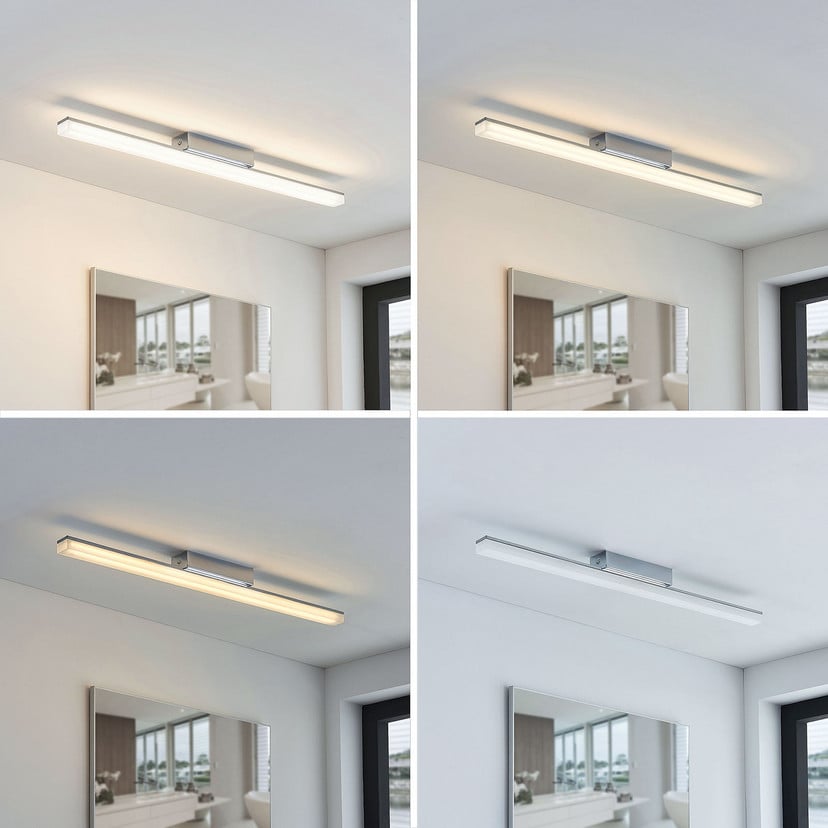 lampenwelt Lindby LED-Bad-Deckenleuchte Levke 75 cm dimmbar IP44 Muttertagsangebot