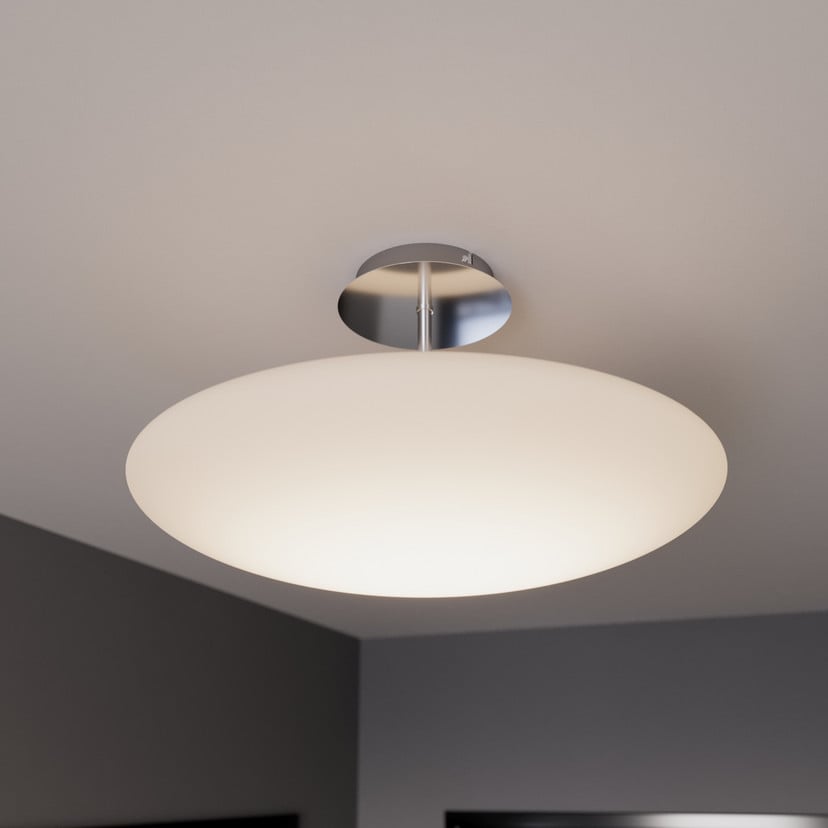 lampenwelt Lindby LED-Deckenleuchte Gunda weiß Glas Ø 48 cm dimmbar Jubiläumsangebot