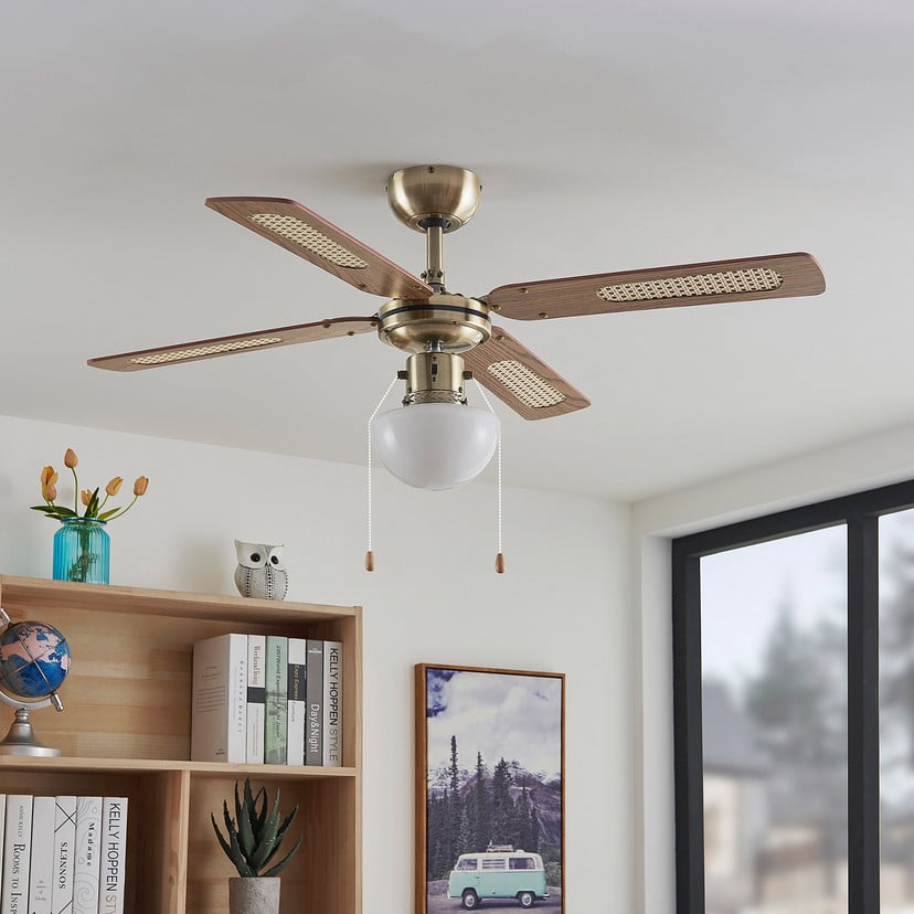 lampenwelt Lindby Deckenventilator mit Licht Rakan leise Ø 106 cm Letzte 3 Tage