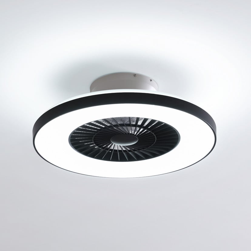 lampenwelt Lindby Smart LED-Deckenventilator Paavo schwarz leise Tuya