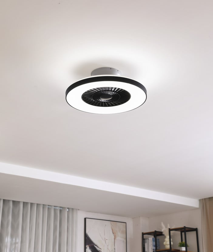 lampenwelt Lindby Smart LED-Deckenventilator Paavo schwarz leise Tuya Letzte 2 Tage