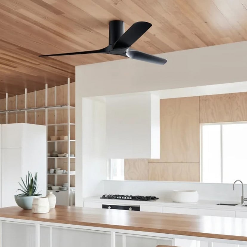 lampenwelt Beacon Deckenventilator Londo schwarz DC-Motor 132 cm leise Bis zu 50% Rabatt
