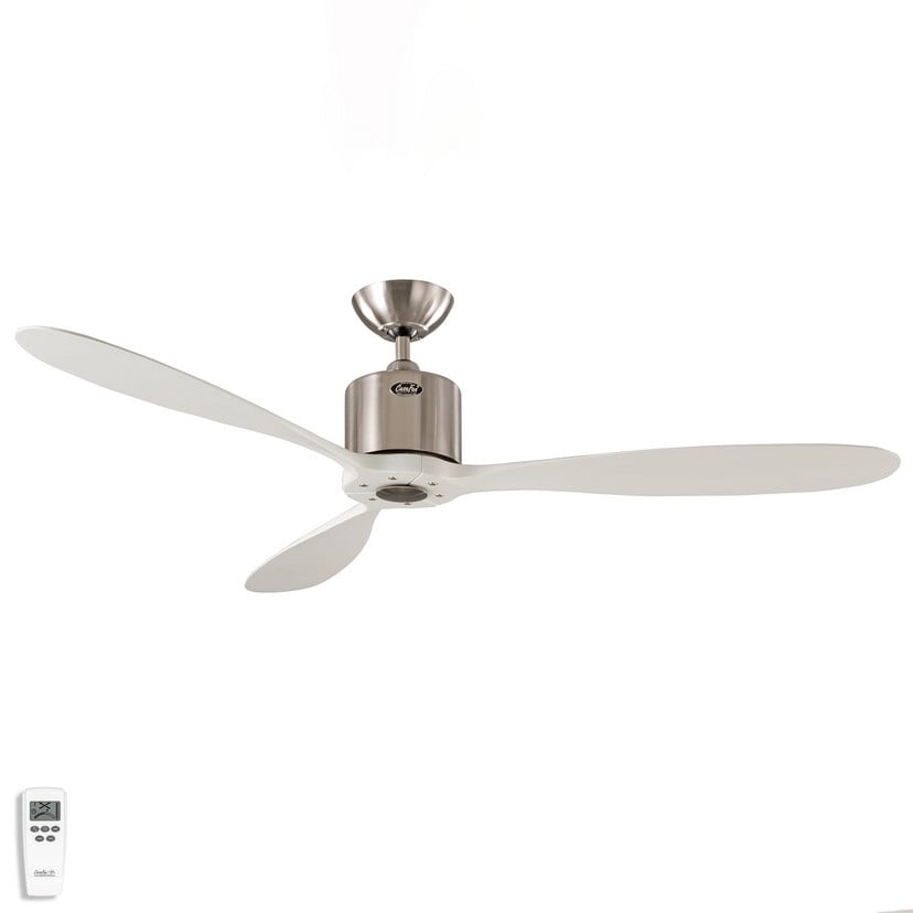 lampenwelt Deckenventilator Aeroplan Eco chrom weiß Nur noch ein Tag übrig
