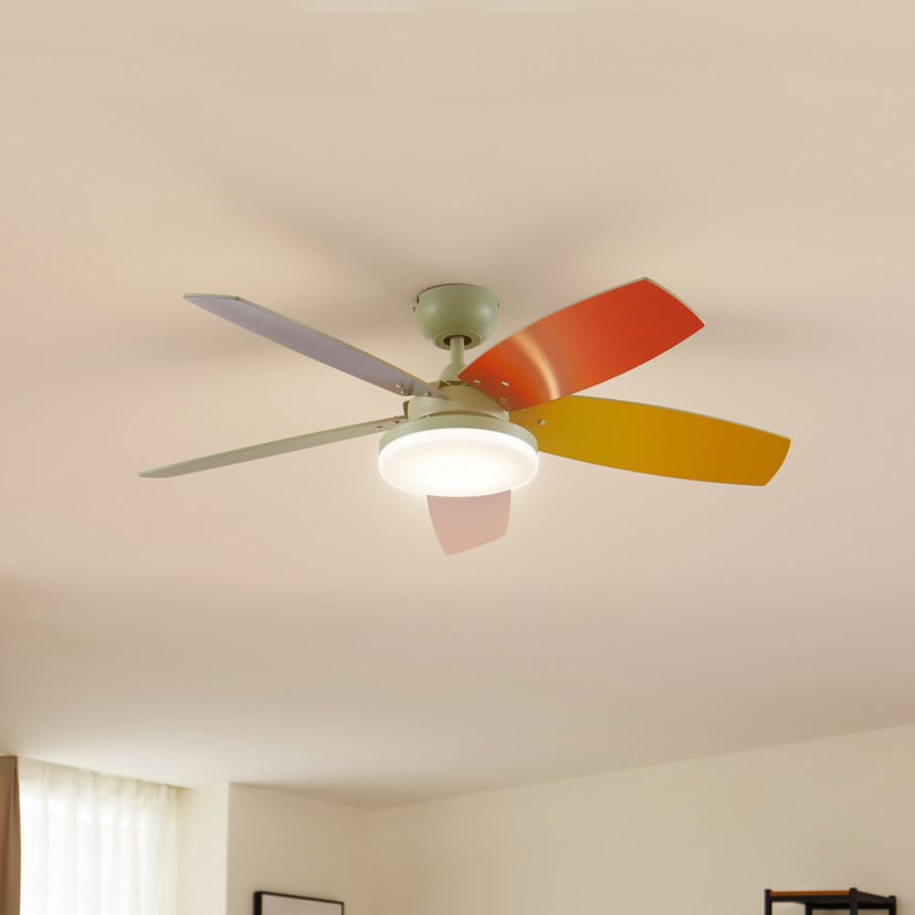 lampenwelt Lindby LED-Deckenventilator Jonte Holz DC leise Ø 106 cm Riesige Rabatte