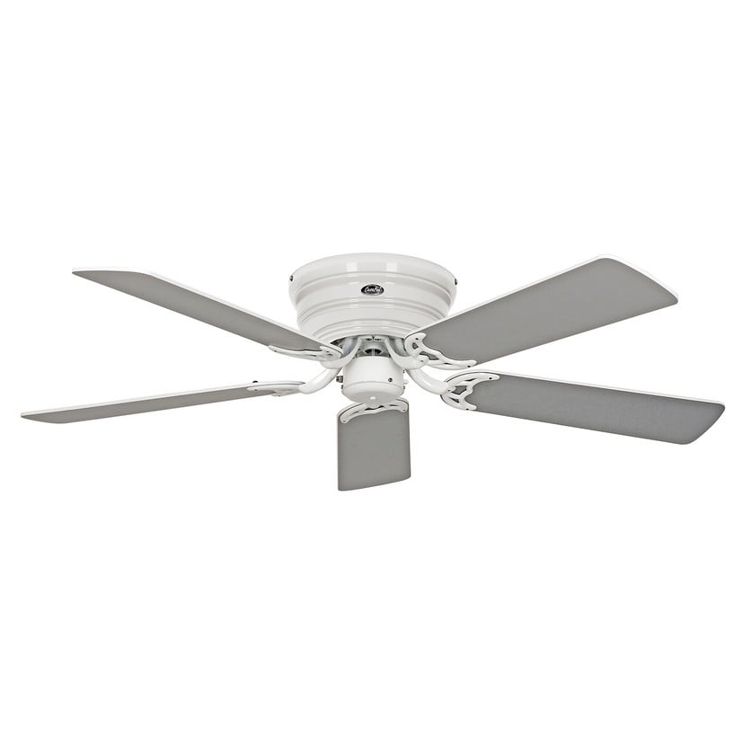 lampenwelt Deckenventilator Classic Flat III weiß Ø 132 cm 50% Rabatt für begrenzte Zeit