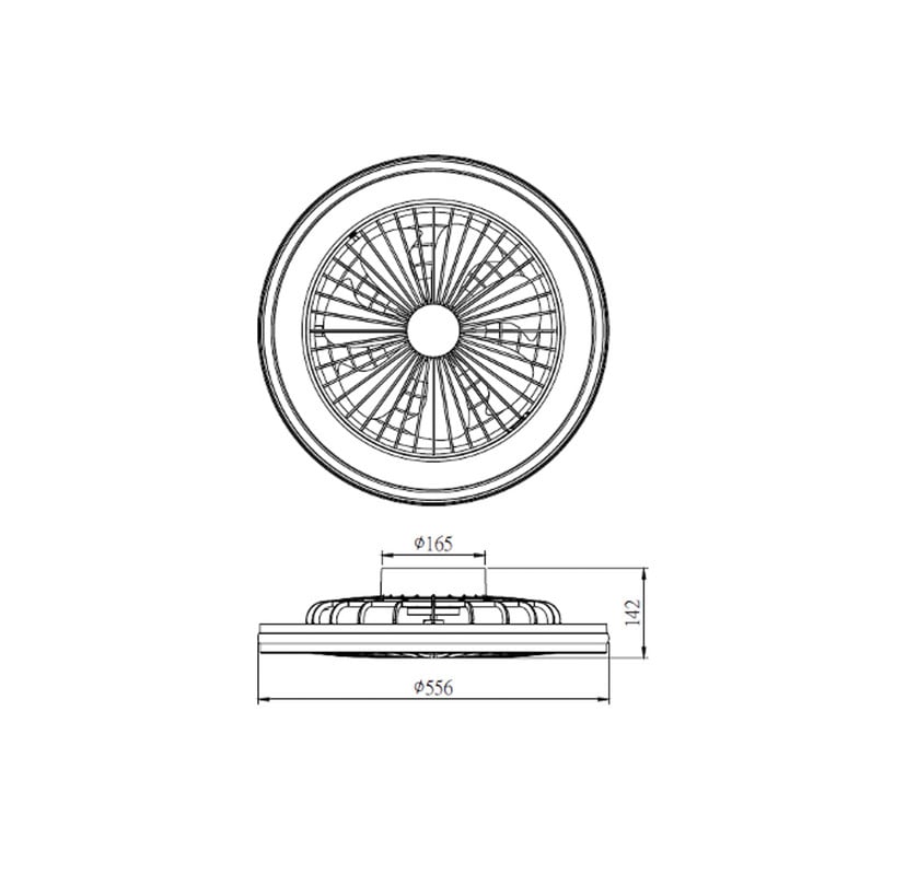 lampenwelt LED-Deckenventilator Gamer Big schwarz DC leise 56cm CCT RGB im Angebot