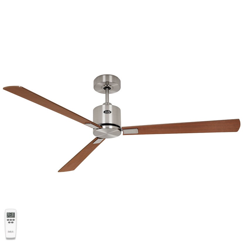 lampenwelt Deckenventilator Eco Concept 152cm chrom/Holz