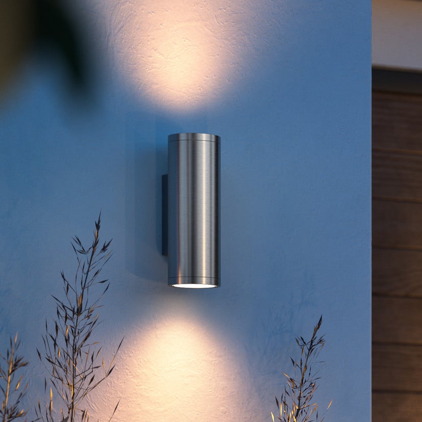lampenwelt Philips Hue WACA Appear Außenwandleuchte edelstahl