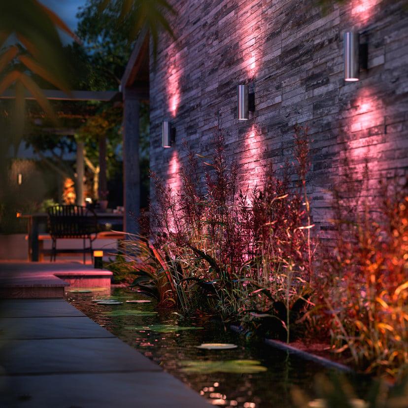 lampenwelt Philips Hue WACA Appear Außenwandleuchte edelstahl Großer Ausverkauf