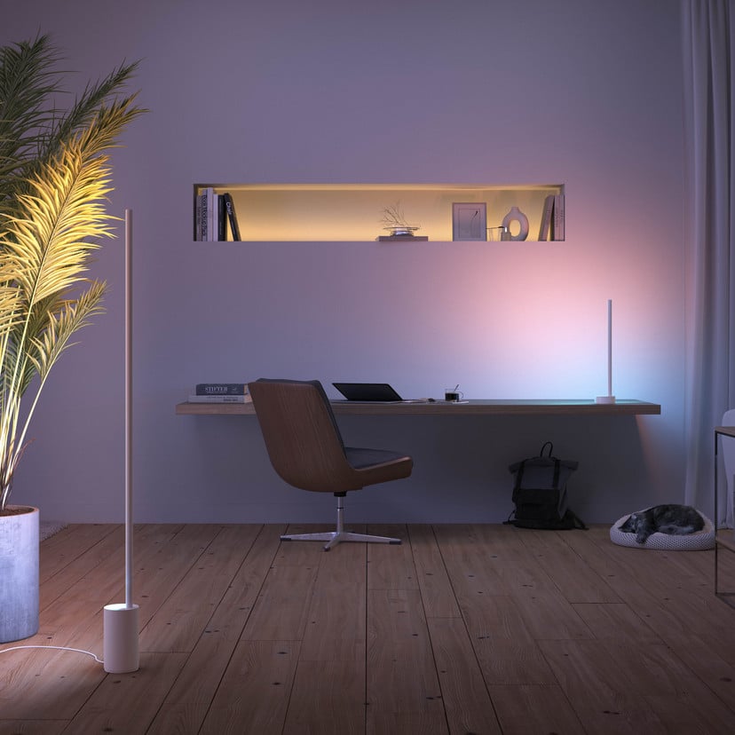 lampenwelt Philips Hue Gradient Signe LED-Stehlampe weiß Begrenztes Angebot