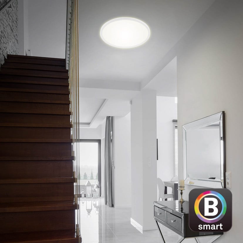 lampenwelt LED-Deckenlampe Slim S dimmbar CCT weiß Ø 45 cm Saisonschlussverkauf