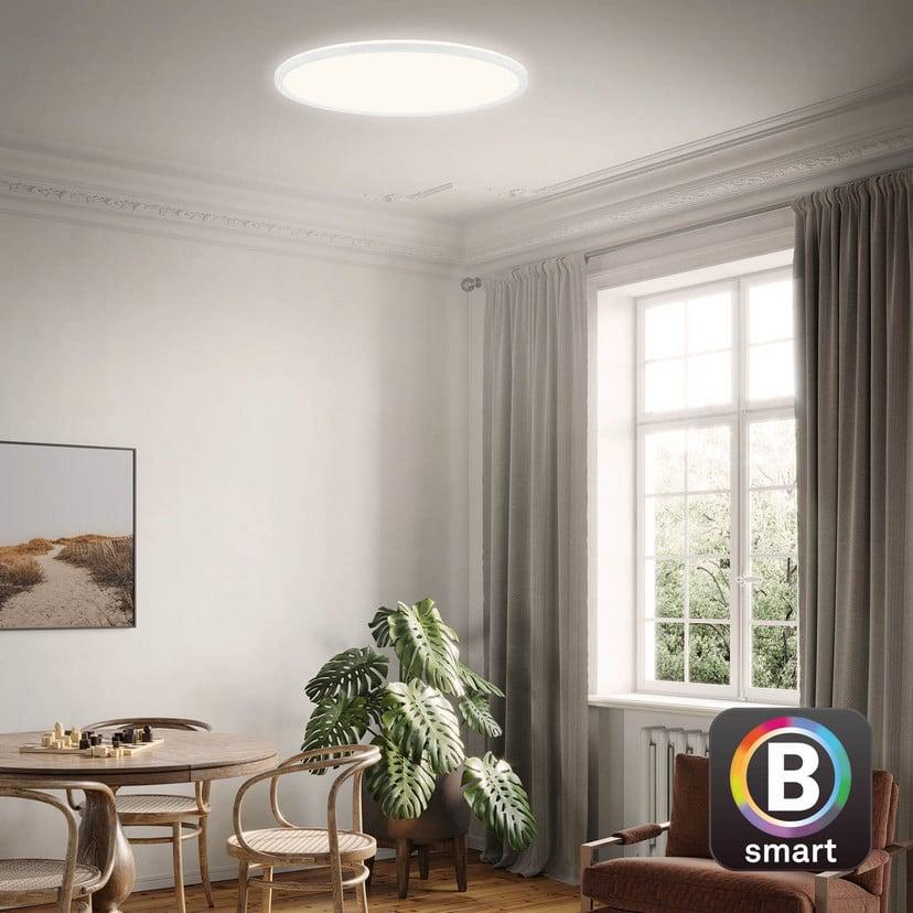 lampenwelt LED-Deckenlampe Slim S dimmbar CCT weiß Ø 45 cm Saisonschlussverkauf