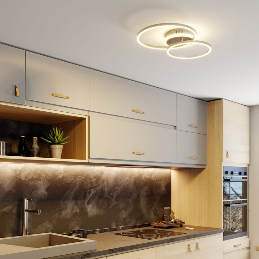 lampenwelt Lindby Smart LED-Deckenleuchte Edica 58 cm Tuya CCT Valentinstagsangebot