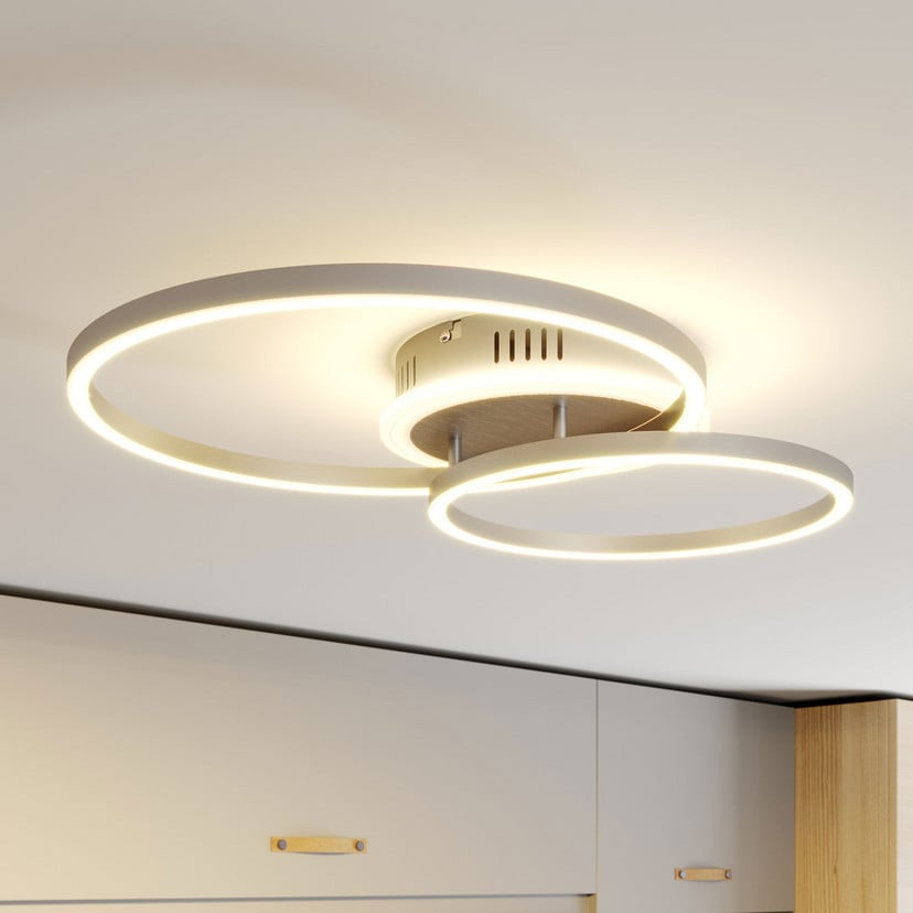 lampenwelt Lindby Smart LED-Deckenleuchte Edica 58 cm Tuya CCT Valentinstagsangebot