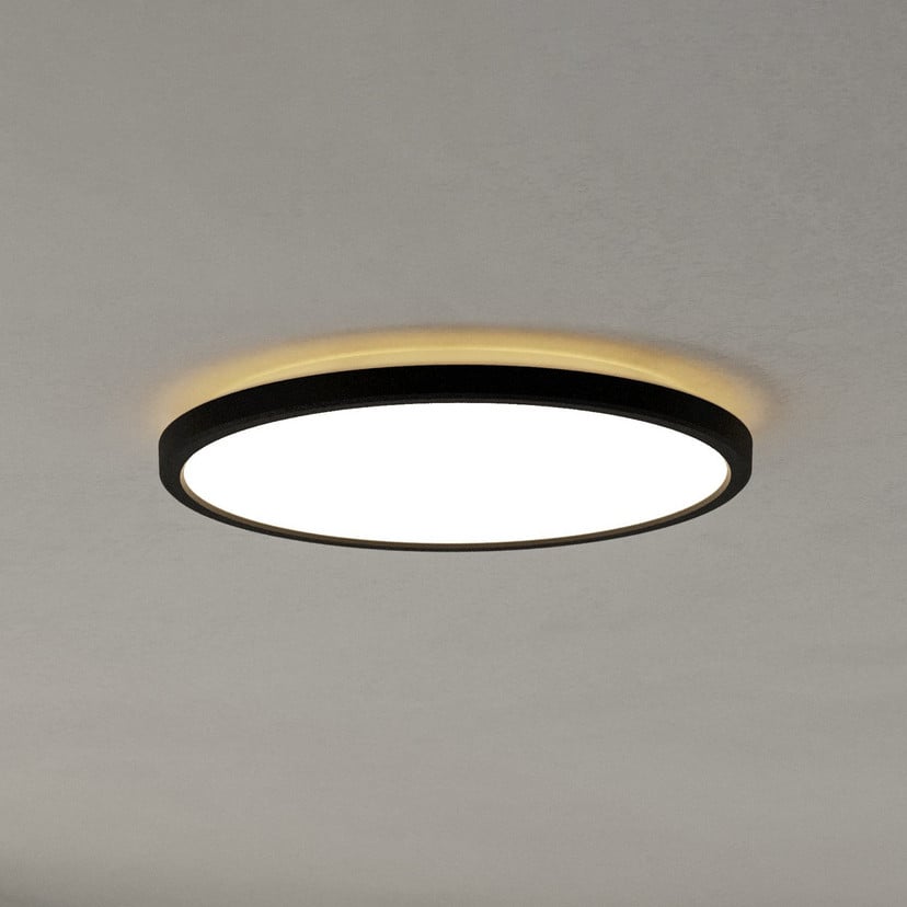 lampenwelt EGLO connect LED-Deckenlampe Rovito-Z schwarz Ø 30 cm