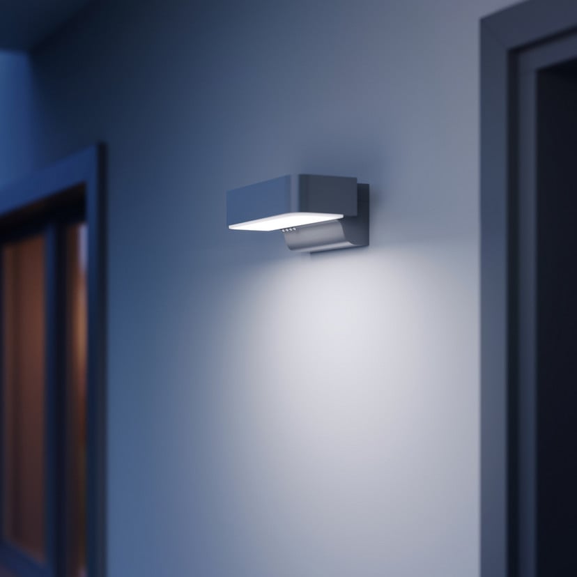 lampenwelt STEINEL L 800 SC LED-Sensor-Außenwandleuchte anthrazit Blitzangebot