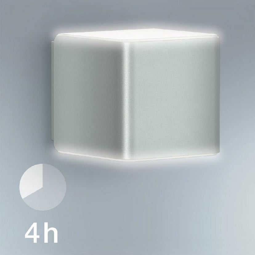 lampenwelt STEINEL L 840 SC Sensor-Außenwandleuchte silber Kauf eins, bekomm eins gratis