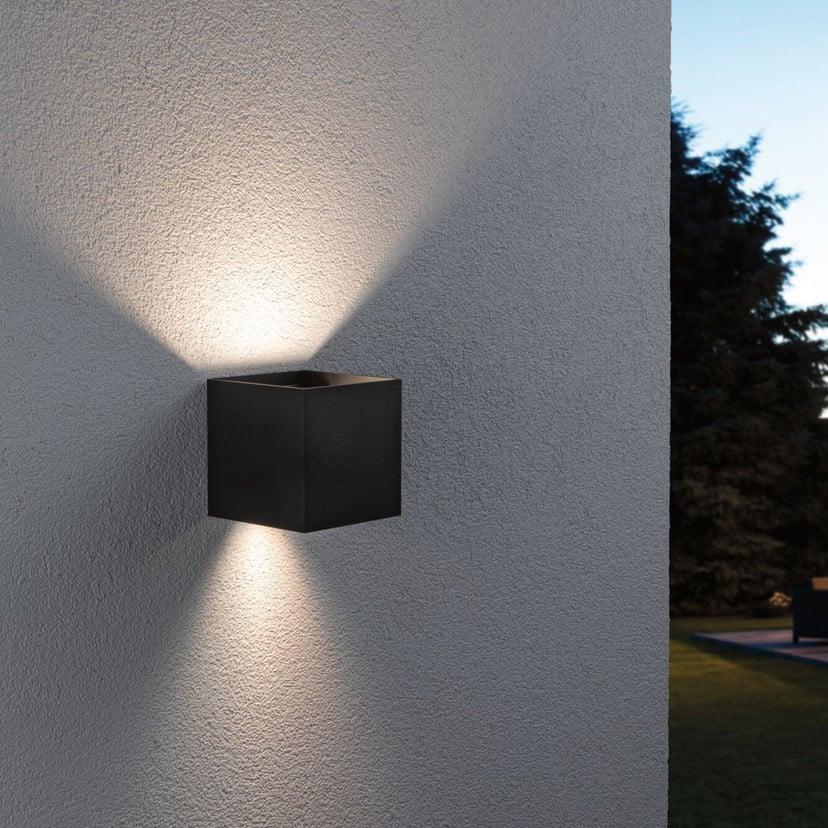 lampenwelt Paulmann Cybo LED-Außenwandleuchte RGBW 10x10cm anthrazit Letzte 3 Tage