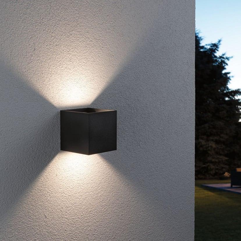 lampenwelt Paulmann Cybo LED-Außenwandleuchte RGBW 10x10cm anthrazit Letzte 3 Tage