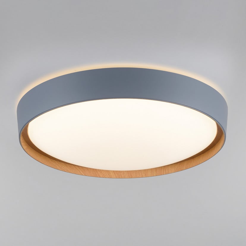 lampenwelt Paul Neuhaus Q-EMILIA LED-Deckenleuchte grau/holz Bis zu 55% Rabatt