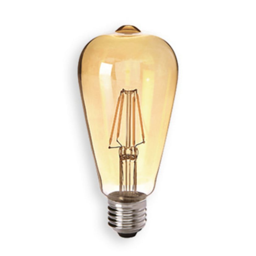 lampenwelt LED-Rustikalampe E27 4 5W 825 gold klar Riesige Rabatte