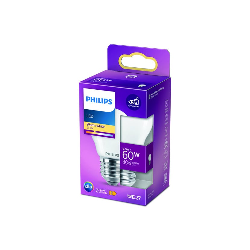 lampenwelt Philips Classic LED-Lampe E27 P45 6 5W 2.700K matt 50% Rabatt mit kostenlosem Versand