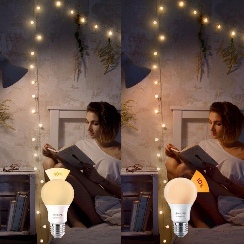 lampenwelt Philips SceneSwitch E27 8W LED-Lampe 2.700K matt Großer Ausverkauf
