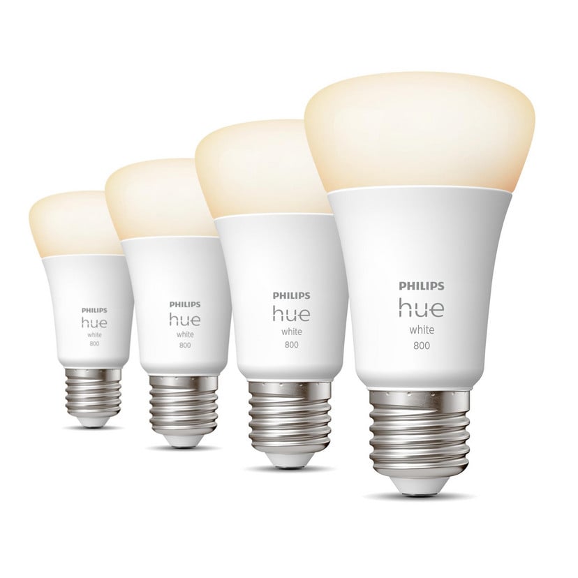 lampenwelt Philips Hue White 9W E27 LED-Lampe 4er-Packung Große Rabatte