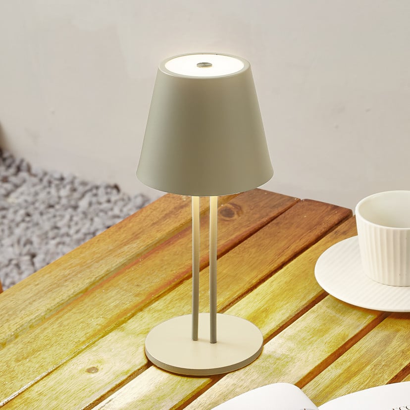 lampenwelt Lindby LED-Akkutischleuchte Janea TWIN grün Metall Riesige Ersparnisse