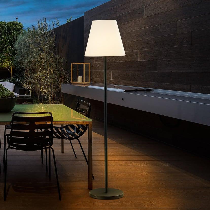 lampenwelt Lucande Terrassenleuchte Jaimy schwarz Aluminium 150 cm Tiefpreis