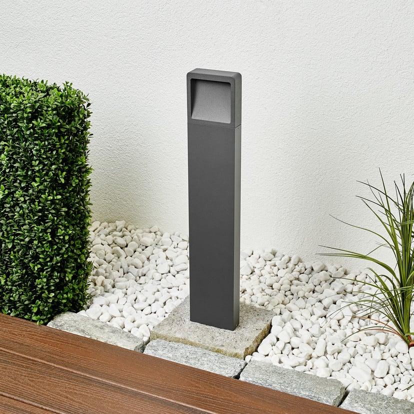 lampenwelt Lucande LED-Wegeleuchte Leya 65 cm grafit Metall IP54 Begrenzte Freigabe