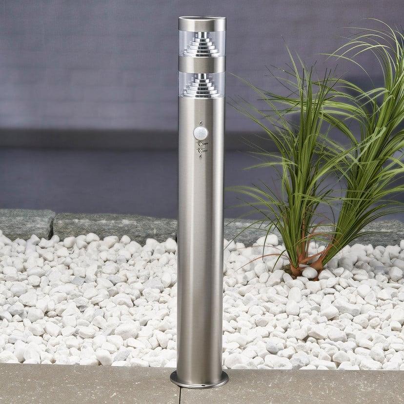 lampenwelt Lindby LED-Wegeleuchte Lanea 60 cm grau Sensor IP44 Super Rabatt