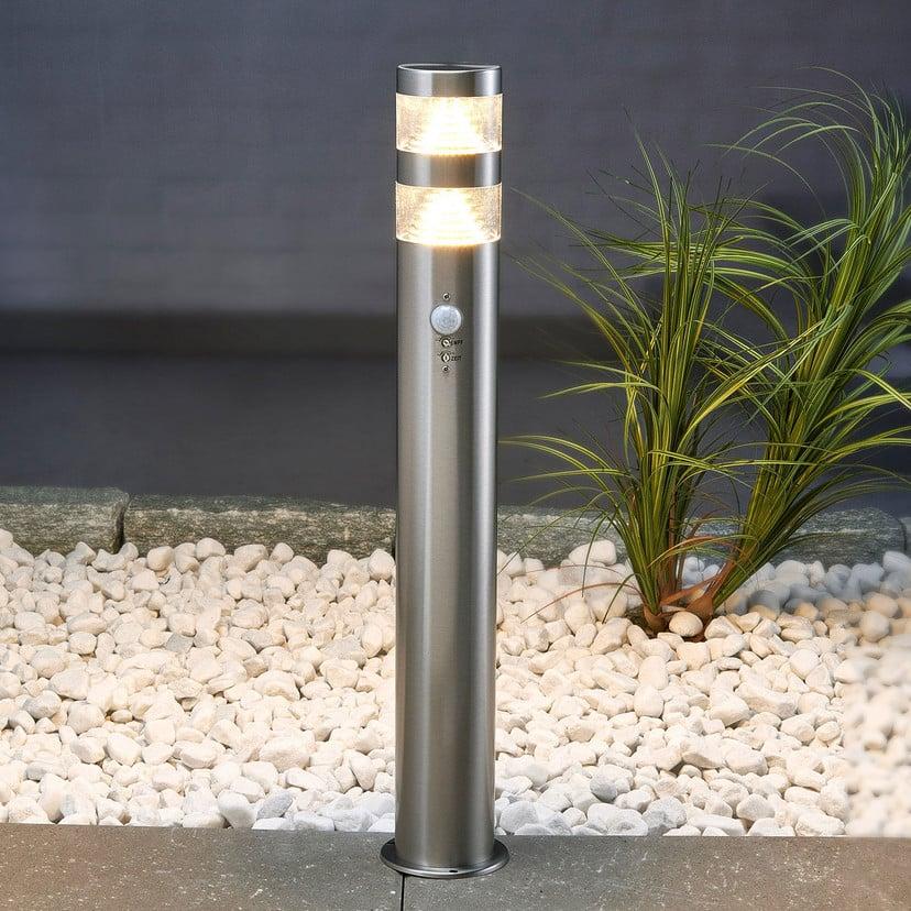 lampenwelt Lindby LED-Wegeleuchte Lanea 60 cm grau Sensor IP44 Super Rabatt