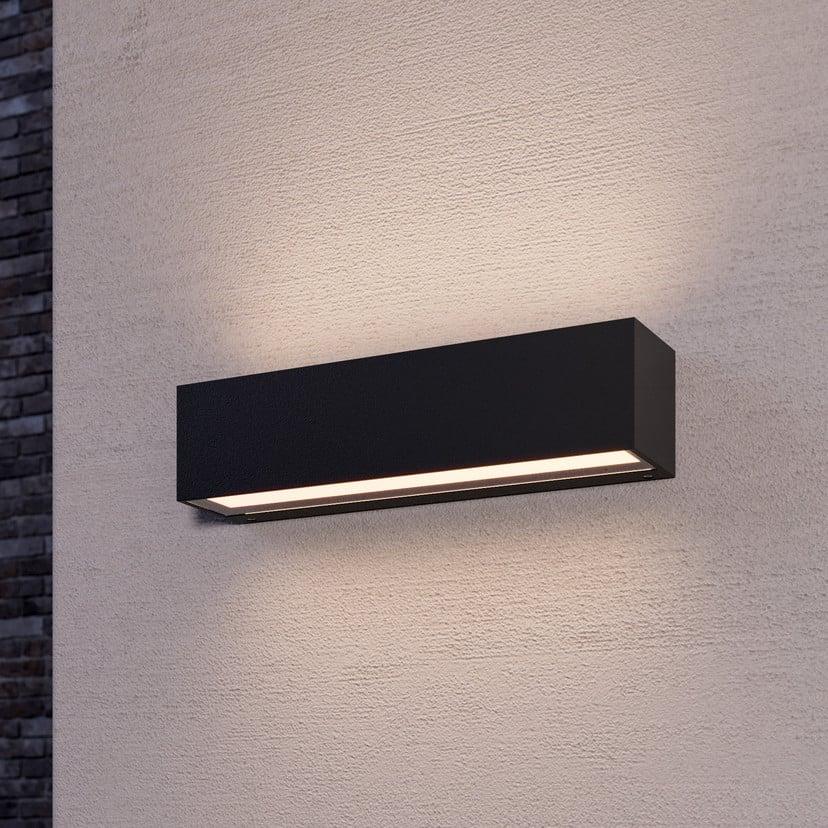 lampenwelt Lucande LED-Außenwandleuchte Tilde anthrazit Alu IP65 Begrenzt auf 3 Tage