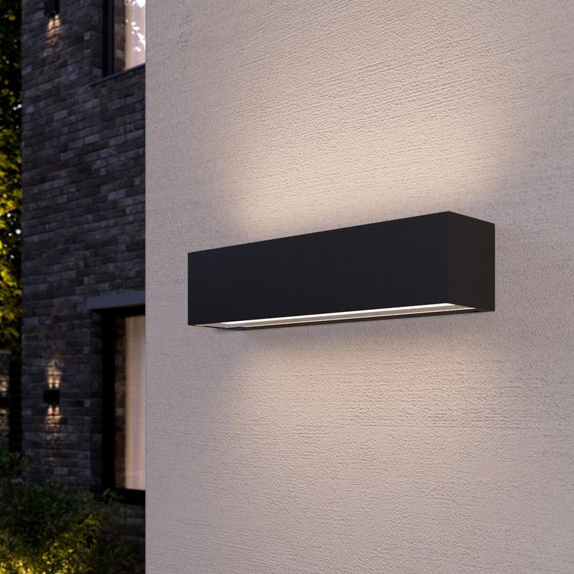 lampenwelt Lucande LED-Außenwandleuchte Tilde anthrazit Alu IP65 Begrenzt auf 3 Tage