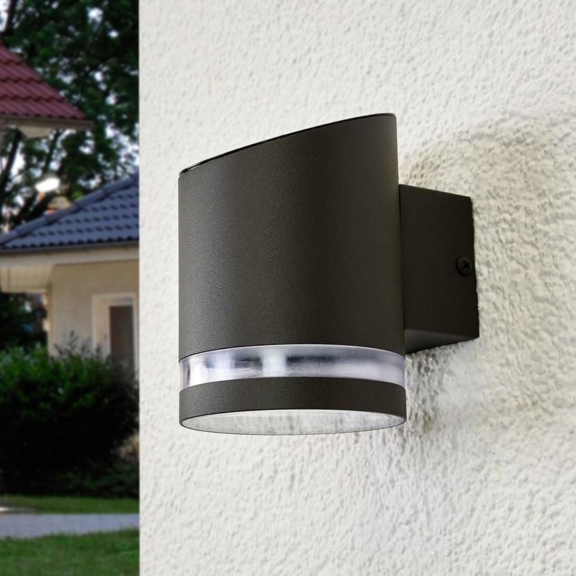 lampenwelt Lindby LED-Solar-Außenwandleuchte Melinda 9 cm Edelstahl Im Verkauf