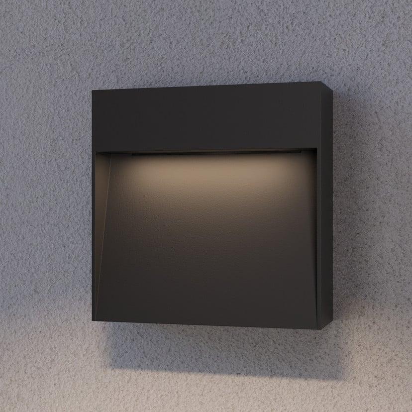 lampenwelt Lucande Außenwandlampe Noreia 13 cm anthrazit IP65 G9 zollfrei