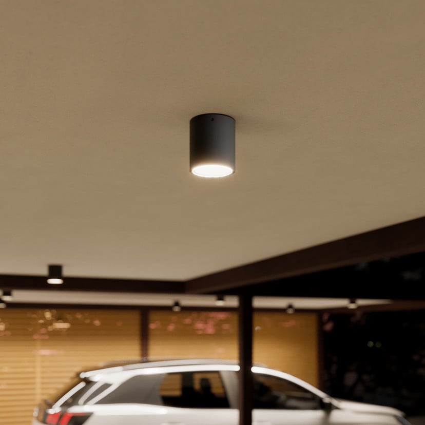 lampenwelt Lucande LED-Deckenleuchte Meret rund anthrazit Metall Outlet