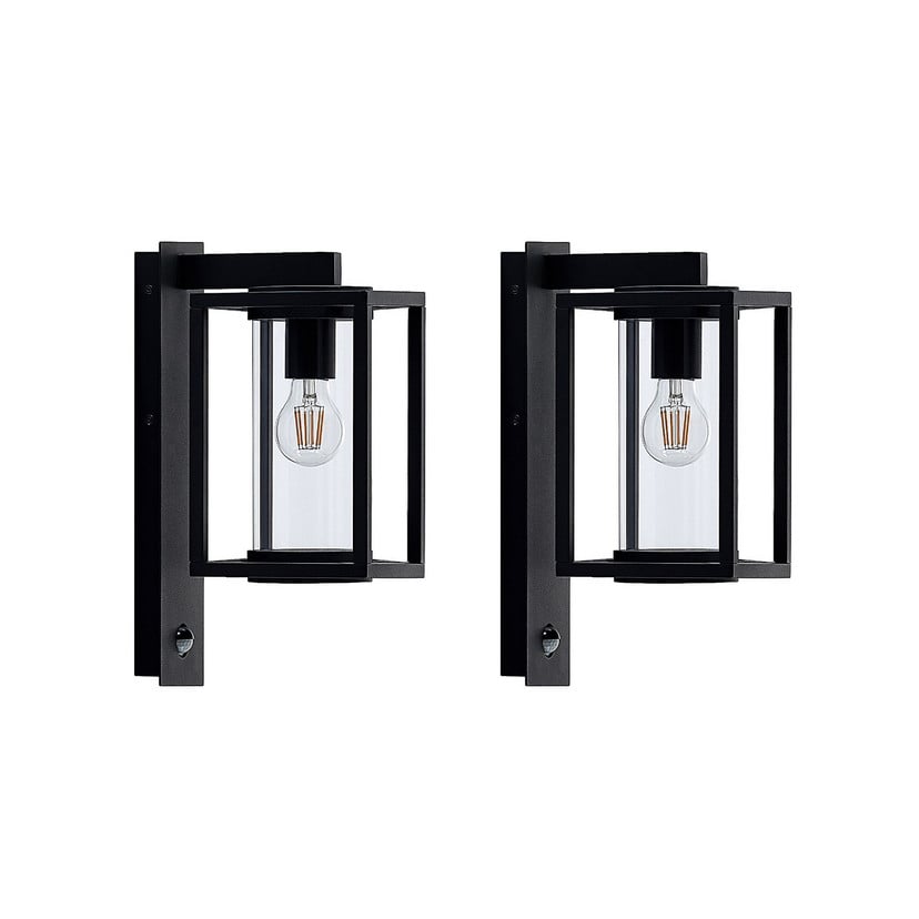 lampenwelt Lucande Außenwandlampe Ferda 2er-Set hängend Sensor E27 Hotsell