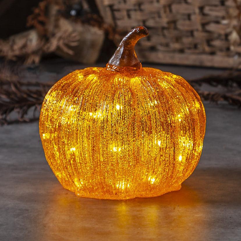 lampenwelt LED-Terrassenlampe Harvey Ø 20 cm orange Kunststoff Batterie Fabrik Onlineshop