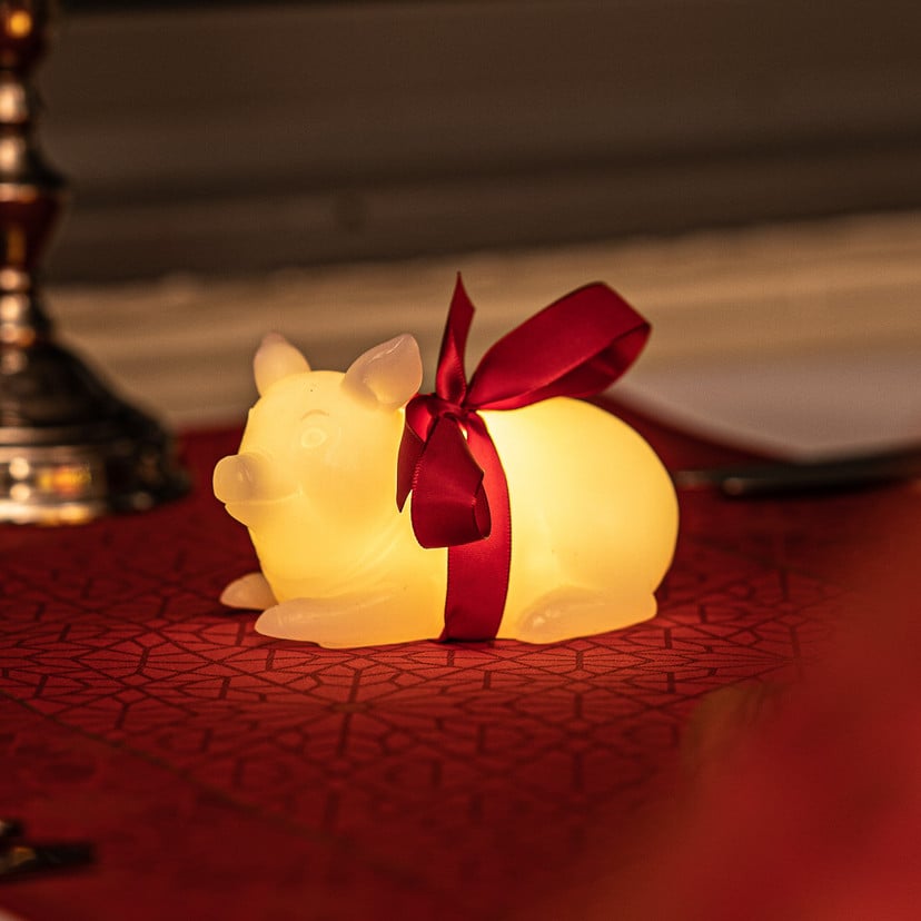 lampenwelt LED-Dekoleuchte Emma Pig aus Wachs Black Friday