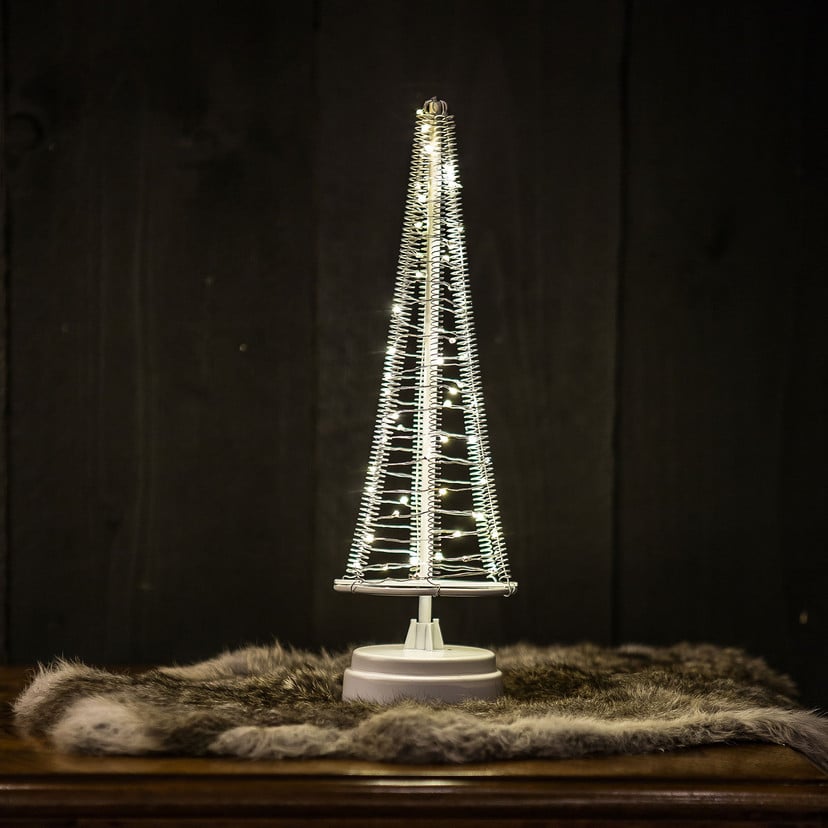 lampenwelt Baum Santa's Tree Draht silber Höhe 33 5 cm Weihnachtsangebot