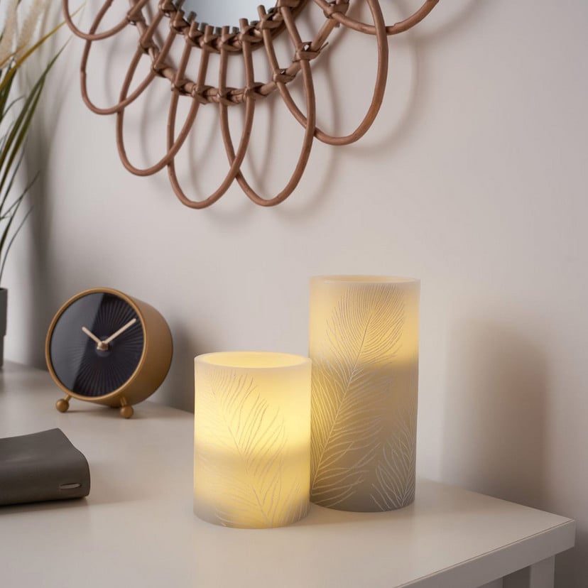 lampenwelt Pauleen Cosy Feather Candle LED-Kerze 2er Set Online Outlet
