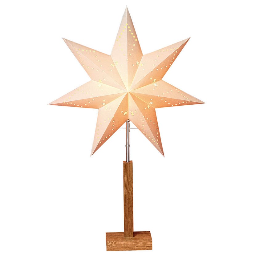 lampenwelt Karo - Stand-Dekoleuchte mit Muster-Stern 70 cm Neuheiten
